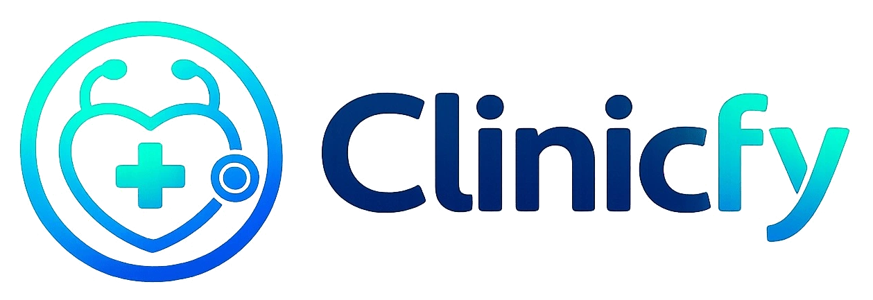 Logomarca oficial Clinicfy — Gestão para Clínicas e Consultórios